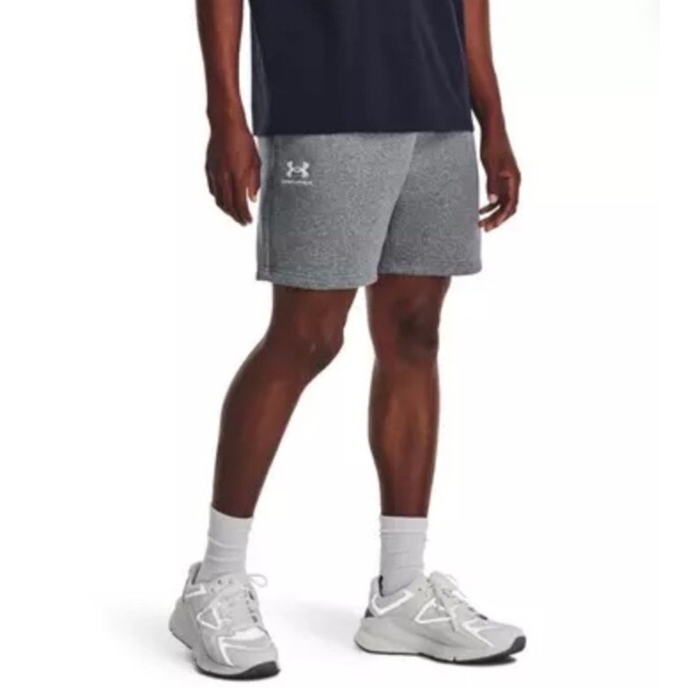 UNDER ARMOUR Playback Essential Fleece Shorts Gray Men's 3XL *NEW* 1377532-011